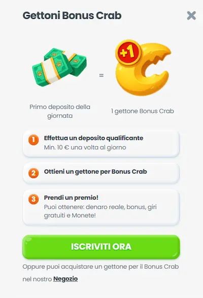 Cazimbo Casino Italia crab